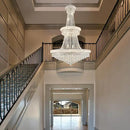 High Ceiling Chandelier 19-Lights Modern Crystal Chandeliers Silver Large Foyer Chandelier Fixtures for Staircase Living Room Hallway Entryway (H47 x W31.5) by CozyNest Decor
