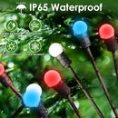 Red White and Blue Solar American Flag Firefly Lights, 8 PK Firefly Light 4th of July Patriotic Solar Outdoor Lights Waterproof, Independence Day Patriotic Decor for Garden Yard Decorations by GreenHaven Gardens