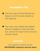 ADVOKAIR Hammock Chair Swing & Cover Set (500 lbs Max) – Hanging Rope Swing for Bedroom, Outdoor, Patio, Porch with Sturdy Steel Bar & Anti-Slip Rings + All-Weather Rain Cover for Storage Protection by GreenHaven Gardens
