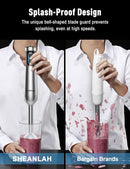 1000W Powerful Immersion Blender handheld, 2025 New Update Hand Blender with 25-Speed, Scratch-Resistant Corded Hand Mixer with Heavy-Duty Copper Brushless Motor and Gift Box by TinyTreasures Baby Boutique