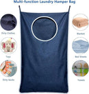 KEEPJOY Large Size 2Pack Hanging Laundry Hamper Bag, Door Hamper with 2 Hooks for Dirty Clothes - 35X21.6 inch - Blue (2Pack) by CozyNest Decor