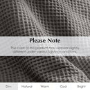 Salt Earth GOTS Certified 100% Organic Cotton Throw Blanket, 55" X 60" Waffle Blankets & Throws for Bed, Throw Blanket for Couch, Modern & Cozy Blanket, All Season,Comfy & Soft Blanket(Charcoal Grey) by TinyTreasures Baby Boutique