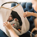 Little Unicorn Breathable Car Seat Canopy | Magnetic Closure Cover & Universal Fit | Protection & Privacy for Baby (Tan Gingham) by TinyTreasures Baby Boutique