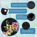 72 Pockets Hanging Planter Bags, Hanging Vertical Wall Mounted Plant Planting Grow Bags, Herb Garden Planter Outdoor Indoor Growing Bag, Gardening Vertical Greening Flower Container(1m×1m, Black) by CozyNest Decor