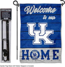 College Flags & Banners Co. Kentucky Wildcats Welcome to Our Home Garden Flag with Stand Holder by GreenHaven Gardens