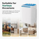 Greenvelly Portable Washing Machine, 16 Lbs Compact Mini Washer and Dryer Combo, Semi-automatic Twin Tub Washer with Drain Pump for Dorms, Apartments, RVs (Blue) by CozyNest Decor