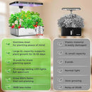 Stainless Steel Hydroponics Growing System kit Indoor Garden: 15 Pods Herb Garden with 24W Full Spectrum Grow Light, Hydroponic Gardening System with Silent Pump, Planting Height Up to 19.7" by GreenHaven Gardens
