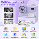 Instant Camera, Instant Print Camera for Kids with 1080P Videos, Front Rear Dual Selfie, 3 Rolls Print Paper & 32GB SD Cards, Christmas Birthday Gifts for Girls Age 3-12 by TinyTreasures Baby Boutique