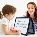Small Dry Erase White Board – TANKEE Magnetic Desktop Foldable Whiteboard Portable Mini Easel Double Sided on Table Top with Holder for Drawing, Teacher Instruction, Memo Board by TinyTreasures Baby Boutique