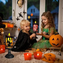 Halloween Snow Globe Tornado Flameless Candles Table Centerpiece for Celebration Party,Battery Operated LED Candle with 6 Hours Timer for Home Indoor Halloween Decoration (Ghost) by CozyNest Decor