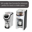 Baby Brezza Formula Pro Mini Baby Formula Mixer Machine Fits Small Spaces and is Portable for Travel– Bottle Makers Makes The Perfect Bottle for Your Infant On The Go, White by TinyTreasures Baby Boutique