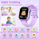 Kids Waterproof Smart Watch Girls Gift Age 3-12 with 39 Game HD Touch Screen Music Player Video Camera Pedometer Alarm Clock Toys Birthday Gifts for 6 7 8 9 Year Olds Purple by TinyTreasures Baby Boutique