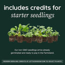 Farmstand Starter Kit + 30 Seedling Credits | Family Hydroponic Growing System Kit | Self-Watering Outdoor Vertical Garden Planter Tower | 5ft 5in | Made in USA by GreenHaven Gardens