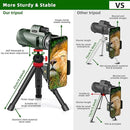 40X60 Monocular Telescope with Smartphone Holder& Tripod, High Power Nitrogen-Filled Monocular for Adults with BAK4 Prism & FMC Lens, HD Monocular Scope for Birdwatching Hiking Concert Travelling by TinyTreasures Baby Boutique