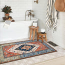 Lahome Boho Runner Rugs for Hallway - 2x4 Bathroom Area Rugs Non-Slip Small Throw Kitchen Rug Low-Pile Rugs for Entryway Laundry Room Rug Oriental Distressed Indoor Carpert Runner for Entrance BathRug by TinyTreasures Baby Boutique
