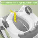 Frog Potty Training Seat, Upgrade Toddler Toilet Seat for Kids Boys Girls, 2 in 1 Potty Training Toilet for Kids, Splash Guard Anti-Slip Pad Step Stool by TinyTreasures Baby Boutique