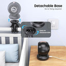 Stroller Fan, Battery Operated Baby Stroller Fans, 8000mAh Rechargeable Fans, 75° Auto Oscillation Portable Fan, 5-12H Runtime, 4 Speeds Wind, Detachable Base & LED Display by TinyTreasures Baby Boutique