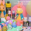 Shuttle Art 40 Pack Pastel Acrylic Paint Set, 30 Colors, 60ml/2oz Bottles, High Viscosity, Water-proof With 10 Paint Brushes for Painting &Crafting on Canvas, Rock, Ceramic, Fabric, Clay by TinyTreasures Baby Boutique