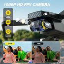DEERC Drone with Camera 1080P, D20S FPV Mini Drones for Kids Adults Beginner; Foldable RC Quadcopter with Brushless Motor, 2 Batteries, Altitude Hold, Optical Flow, 3D Flips, Toy Gifts for Boys Girls by TinyTreasures Baby Boutique