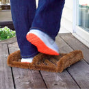 NINAMAR Natural Coir Boot Scraper Door Mat - 13 x 12 inch - 2 Pack by CozyNest Decor
