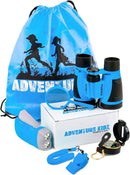 Adventure Kidz - Outdoor Exploration Kit, Children’s Toy Binoculars, Torch, Compass, Whistle, Magnifying Glass, Backpack. Great Kids Gift Set for Camping, Hiking, Educational and Pretend Play. by TinyTreasures Baby Boutique
