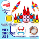 Mini Magnetic Tiles for Kids, Magnetic Building Set, Construction STEM Travel Toys for Boy Girl Ages 3+, Montessori Preschool Learning Educational Sensory Magnet Creative Toy Gift for Toddlers, 32 Pcs by TinyTreasures Baby Boutique