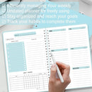 Undated Weekly Planner, Weekly To Do List Notebook with Goal & Habit Tracker Organizer, A5 5.7" x 8.0" Weekly Planner Notebook with Spiral Binding for Men or Women by TinyTreasures Baby Boutique