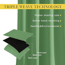 NICETOWN Insulated Blackout Curtains and Drapes - Microfiber Energy Saving Thermal Insulated Solid Grommet Blackout Draperies for Kitchen (1 Pair, 52 inches by 54 Inch, Forest Green) by TinyTreasures Baby Boutique