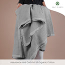 Salt Earth GOTS Certified 100% Organic Cotton Throw Blanket, 55" x 60" Waffle Blankets & Throws for Bed, Throw Blanket for Couch, Modern & Cozy Blanket, All Season,Comfy & Soft Blanket(Scottish Grey) by TinyTreasures Baby Boutique