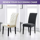 Joccun Chair Covers for Dining Room Set of 4, Dining Chair Slipcover Stretch Dining Room Chair Covers Seat Protector,Washable Parsons Chair Cover for Home,Banquet(Dark Gray,4 Pack) by CozyNest Decor