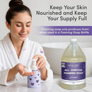 SoCal Suds & Company 128oz Certified Organic Foaming Hand & Body Wash - Gentle Natural Body,Baby & Face Wash for Sensitive Skin, Moisturizing Soap, Hand Soap and More - Lavender by TinyTreasures Baby Boutique