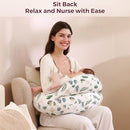 Momcozy Pioneering Safety Fence Nursing Pillow for Breastfeeding- Wider Feeding Pillows for More Support for Mom & Baby- Easier Nursing & Hand Free- Fit for All, Removable Cotton Cover by TinyTreasures Baby Boutique
