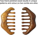 Massage Wooden Comb,Wood Wide Tooth Hair Comb, Scraping Scalp Massage,Handheld No Static Head Tool,1 Pieces. by CozyNest Decor