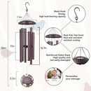 ASTARIN Personalized Deep Tone Wind Chime Memorial, Customized Sympathy Wind Chimes, Memory Wind Chimes for Loved Ones Lost, Bereavement Gifts Windchimes Outdoor by CozyNest Decor