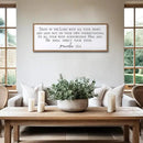 Trust in the Lord With All Thine Heart Wall Decor Art Bible Verse Sign Proverbs 3:5-6 Framed Wood 32X12 Inch For Scripture Christian Hanging (Wood) by CozyNest Decor