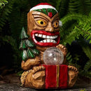 Outdoor Garden Decor-Christmas Tiki Totem Statues Light Beautiful Gift-Giving for Your Indoor Christmas & Holiday Decorations（9.65“） by GreenHaven Gardens