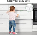 Tuanse 30 Pcs Cabinet Locks Invisible Safety Drawer Latches with Screws Self Adhesive Cabinet Drawer Locks for Home Kitchen Furniture Door Latches(White) by TinyTreasures Baby Boutique