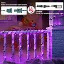 Brizled Purple Halloween Lights, 33ft 100 LED Halloween Lights Outdoor, Connectable Purple String Light 120V UL Certified Christmas Tree Light, Indoor Xmas Light for Xmas Tree Party Home Decorations by TinyTreasures Baby Boutique