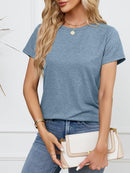 Soft Short Sleeve Shirts for Women, Crew Neck T Shirts for Women Loose Fitting Lightweight Top Basic Tee Shirt by TinyTreasures Baby Boutique