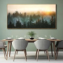 Large Artwork Foggy Forest Canvas Wall Art Landscape Mountain Painting Wall Art for Bedroom Living Room Kitchen Office Framed Wall Art 30x60 Inch by CozyNest Decor
