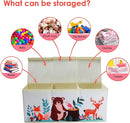 Toy Box Chest for Kids, Collapsible Oxford Toy Storage Box with Handles for Boys Girls, Extra Large Sturdy Waterproof Toy Organiser for Bedroom Playroom, 37.7×12.5×15.7 Inch (Forest Animals) by TinyTreasures Baby Boutique