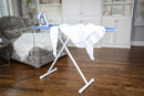54" Full-Size Adjustable Ironing Board w/Thick Pad Cover, Leg Locking System, Foldable and Collapsible, Heavy-Duty Alloy Steel Construction, Space Saving Design - Blue by CozyNest Decor