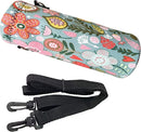 Neoprene Water Bottle Carrier Bag with Adjustable Shoulder Strap for Men Women Walking Hiking,Portable Insulated Holder Case for Stainless Steel/Glass/Plastic Bottles by TinyTreasures Baby Boutique