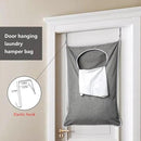 XL Hanging Laundry Hamper, Extra Large Tear-resistance Door Hamper with 2 Types Hooks for Dirty Clothes, Save Bathroom Space Hanging Laundry Bag (36.5x 22 Inch,Grey) by CozyNest Decor