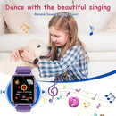 Goodatech 1.69'' Kids Smart Watch for Kids Boys Girls, HD Camera,26 Puzzle Games,Video Music Player,Pedometer,Flashlight,Alarm Clock, Christmas Birthday Gifts for 4-12 Years Children (Purple) by TinyTreasures Baby Boutique