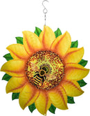 Sunflower Wind Spinner Metal Garden Decor Outdoor 3D Stainless Steel Sculptures Kinetic Hanging Whirligigs Yard Art Decorations Backyard Indoor Patio Lawn Ornaments Clearance Sun Catcher Windmill by GreenHaven Gardens