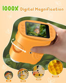 1000X Handheld Digital Microscope for Kids: Pocket Microscope with 2.0" IPS Screen - STEM Toys Birthday Gifts for Girls Boys - Portable Edu Science Kits Toddler Age 3-6 6-12 by TinyTreasures Baby Boutique