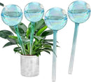 Self Watering Planter Insert, 4pcs Blown Glass Plant Watering Globes, Potting Self-Watering Bulbs Flower Automatic Watering Device Auto-Drippers for Plant Daily Self Watering by GreenHaven Gardens