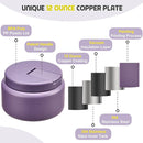 13.5oz Soup Thermo for Hot Food Kids with Buckle Lid Insulated Vacuum Food Jar Wide Mouth Leakproof Stainless Steel Lunch Container -Purple by TinyTreasures Baby Boutique