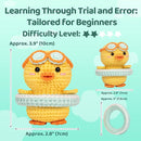 Mewaii Crochet Kit for Beginners Level 2 with 40% Extra Eco-Friendly Pre-Started Easy Yarn, Step-by-Step Video Tutorials for Adults and Kids (Summer Duck) by TinyTreasures Baby Boutique